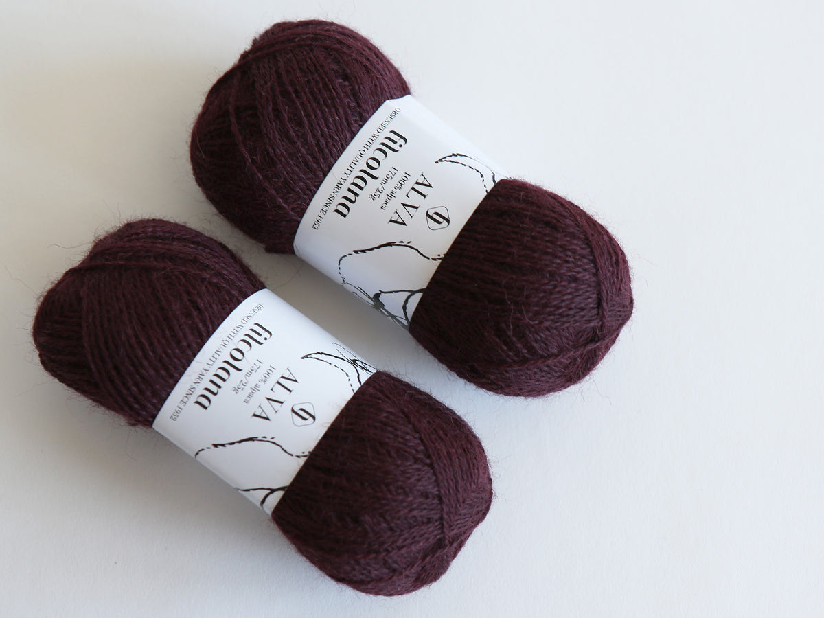 Filcolana Alva - Dark Bordeaux (382)
